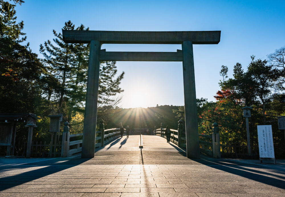 伊勢神宮の鳥居