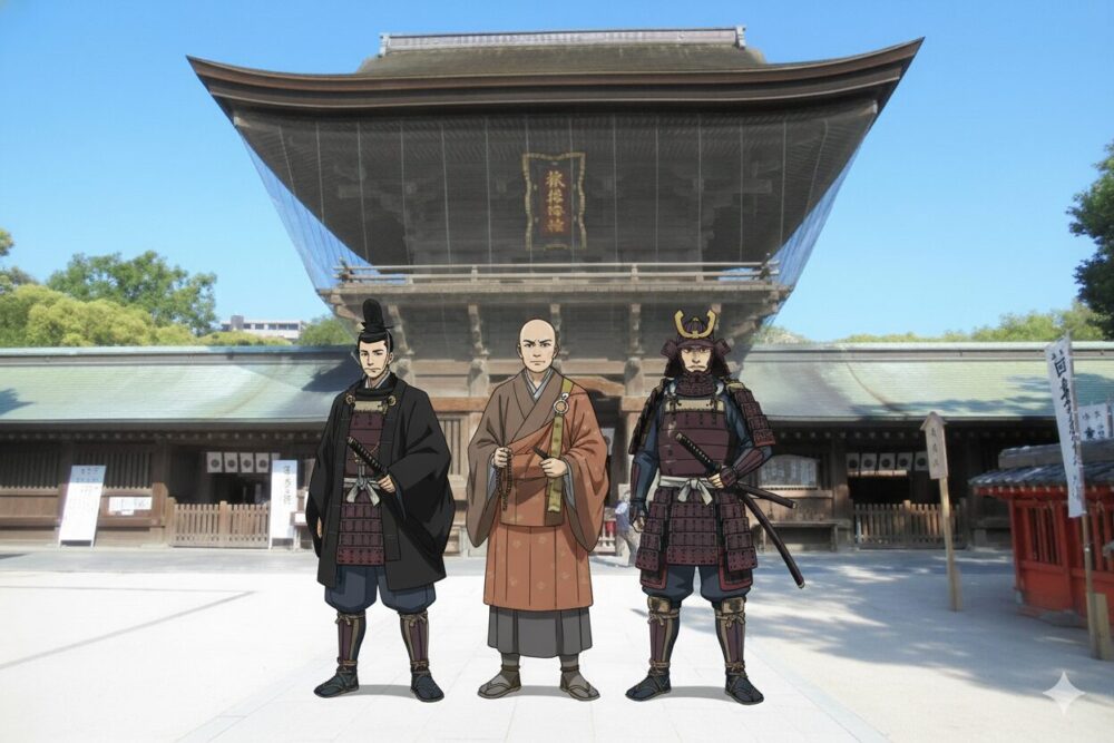 亀山上皇・日蓮上人・北条時宗の元寇に立ち向かった3人